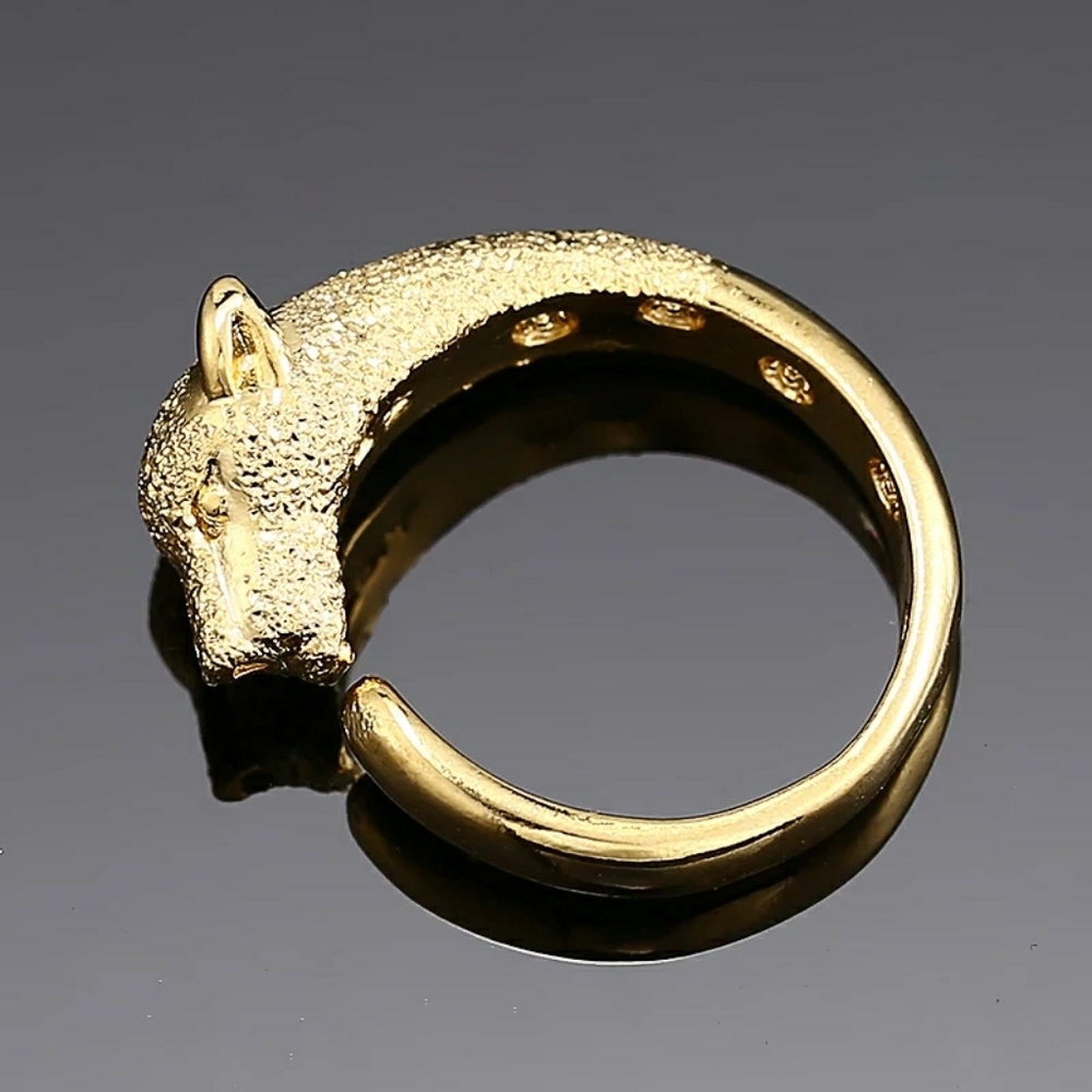 Golden Wild Cat Ring - Picture 3 of 5